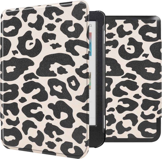 iMoshion Ereader Cover / Hoesje Geschikt voor Kobo Clara BW / Kobo Clara Colour - iMoshion Design Sleepcover Bookcase zonder stand - / Leopard van iMoshion