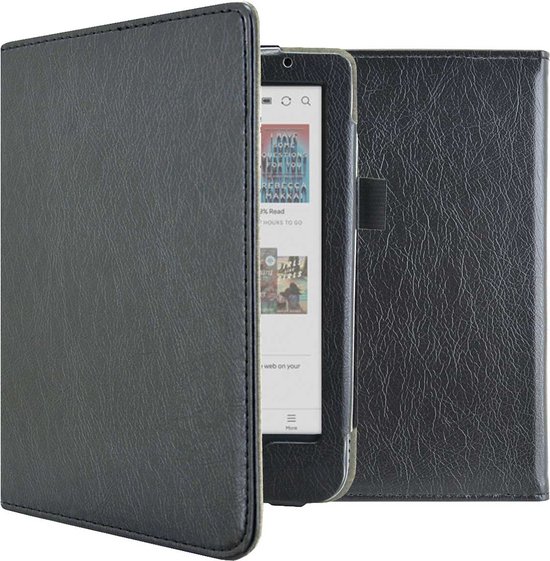 imoshion Ereader Cover / Hoesje Geschikt voor Kobo Clara BW / Kobo Clara Colour - imoshion Vegan Leather Bookcase - Zwart van iMoshion