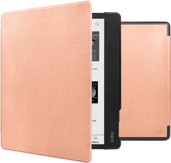iMoshion Ereader Cover / Hoesje Geschikt voor Kobo Elipsa 2E - iMoshion Slim Hardcase Sleepcover Bookcase met stand - Rosé goud van iMoshion