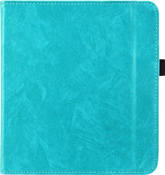 iMoshion Ereader Cover / Hoesje Geschikt voor Kobo Forma - iMoshion Luxe Effen Bookcase - Turquoise / Turquoise van iMoshion