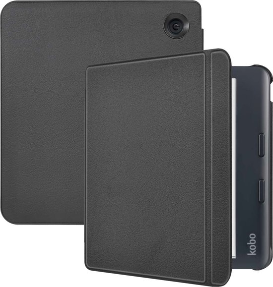 iMoshion Ereader Cover / Hoesje Geschikt voor Kobo Libra Colour - iMoshion Slim Hardcase Sleepcover Bookcase met stand - Zwart van iMoshion