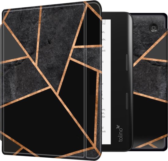 iMoshion Ereader Cover / Hoesje Geschikt voor Kobo Sage / Tolino Epos 3 - iMoshion Design Slim Hard Case Bookcase - Zwart / Black Graphic van iMoshion