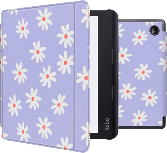 iMoshion Ereader Cover / Hoesje Geschikt voor Kobo Sage / Tolino Epos 3 - iMoshion Design Slim Hard Case Sleepcover Bookcase met stand - / Flowers Distance van iMoshion