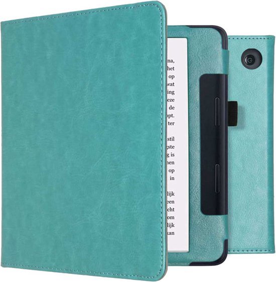imoshion Ereader Cover / Hoesje Geschikt voor Kobo Sage / Tolino Epos 3 - imoshion Vegan Leather Bookcase - Lichtblauw van iMoshion