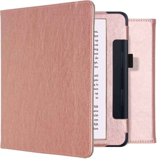 iMoshion Ereader Cover / Hoesje Geschikt voor Kobo Sage / Tolino Epos 3 - iMoshion Vegan Leather Bookcase - Rosé goud van iMoshion