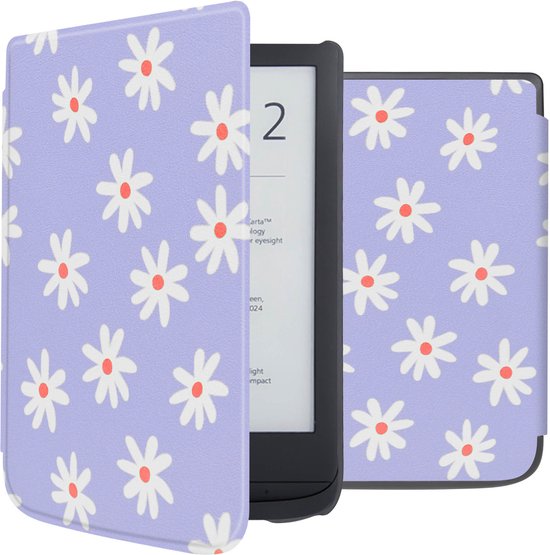 iMoshion Ereader Cover / Hoesje Geschikt voor Pocketbook Basic Lux 4 / Pocketbook HD 3 / Pocketbook Touch Lux 5 / Vivlio Lux 5 - iMoshion Design Sleepcover Bookcase zonder stand - / Flowers Distance van iMoshion