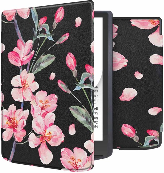 imoshion Ereader Cover / Hoesje Geschikt voor Pocketbook InkPad 4 / Pocketbook InkPad Color 3 - imoshion Design Slim Soft Case Sleepcover Bookcase zonder stand - / Blossom van iMoshion