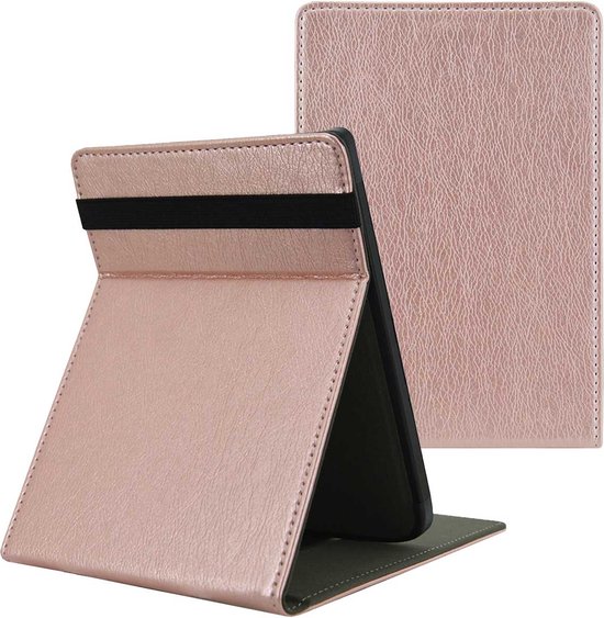 imoshion Ereader Cover / Hoesje Geschikt voor Pocketbook Touch Lux 5 / Pocketbook Basic Lux 4 / Vivlio Lux 5 / Pocketbook HD 3 - imoshion Stand Flipcase - Rosé goud van iMoshion
