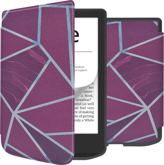 iMoshion Ereader Cover / Hoesje Geschikt voor Pocketbook Verse / Pocketbook Verse Pro / Vivlio Light / Vivlio Light HD - iMoshion Design Sleepcover Bookcase zonder stand - / Bordeaux Graphic van iMoshion