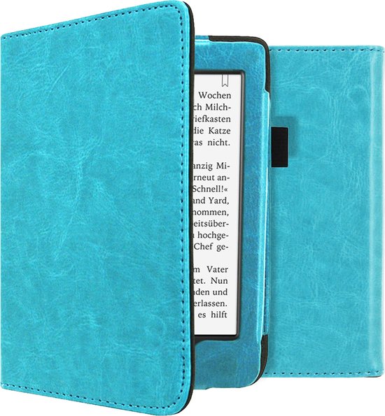 iMoshion Ereader Cover / Hoesje Geschikt voor Tolino Page 2 - iMoshion Vegan Leather Bookcase - Lichtblauw van iMoshion