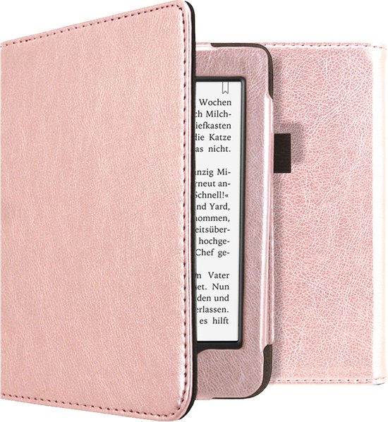 iMoshion Ereader Cover / Hoesje Geschikt voor Tolino Page 2 - iMoshion Vegan Leather Bookcase - Rosé goud van iMoshion