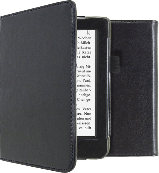 iMoshion Ereader Cover / Hoesje Geschikt voor Tolino Page 2 - iMoshion Vegan Leather Bookcase - Zwart van iMoshion