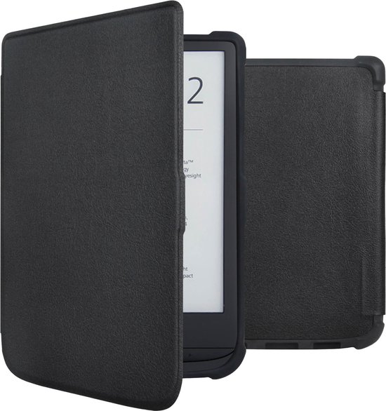 iMoshion Ereader Cover / Hoesje Geschikt voor Vivlio Lux 5 / Pocketbook Basic Lux 4 / Pocketbook Touch Lux 5 / Pocketbook HD 3 - iMoshion Slim Soft Case Sleepcover Bookcase zonder stand - Zwart van iMoshion