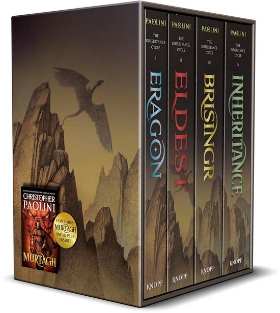 Inheritance Cycle vierdelige boxset - Eragon, Eldest, Brisingr, Inheritance van Merkloos