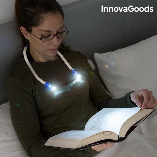 Innavagoods Handige Led Leeslamp - Leeslampje slaapkamer - Led leeslampje - Leeslampje voor boek - Leeslampje - Leeslamp slaapkamer - Leeslamp bed van Innavagoods
