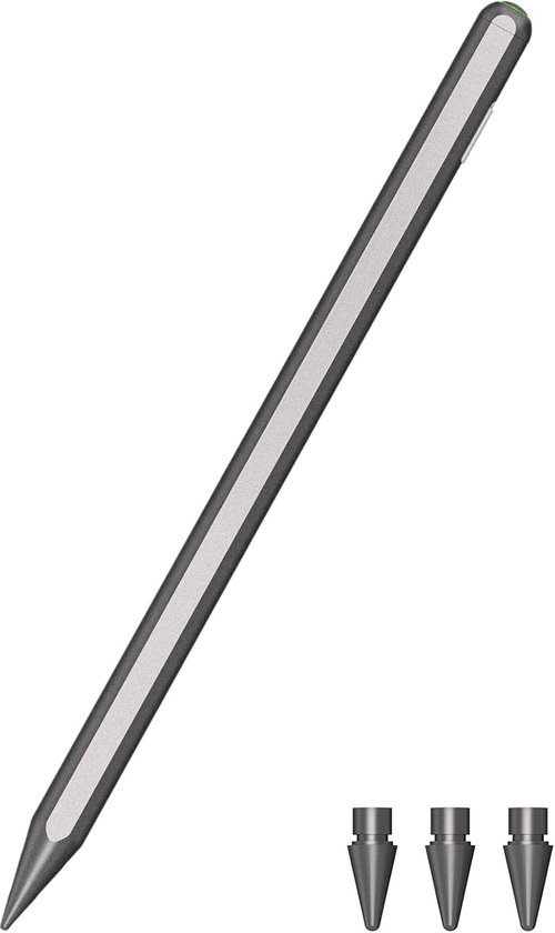 IPencil Pro voor iPad (2018-2024), Stylus Pen met Snel Opladen, Palm Rejection, Potlood 2e generatie voor iPad Pro M4/Air M2, iPad/iPad Pro/iPad Mini/iPad Air (grijs)