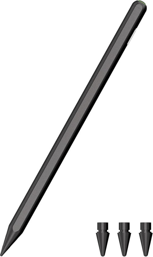 IPencil Pro voor iPad (2018-2024), Stylus Pen met Snel Opladen, Palm Rejection, Potlood 2e generatie voor iPad Pro M4/Air M2, iPad/iPad Pro/iPad Mini/iPad Air (zwart)