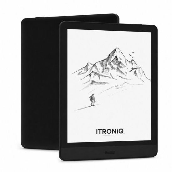 ITRONIQ E-Reader 6 Inch - 32GB Opslag - Android - Wifi - Bluetooth - Voorleesfunctie - Google Play & Kindle Ondersteuning - Zwart van ITRONIQ