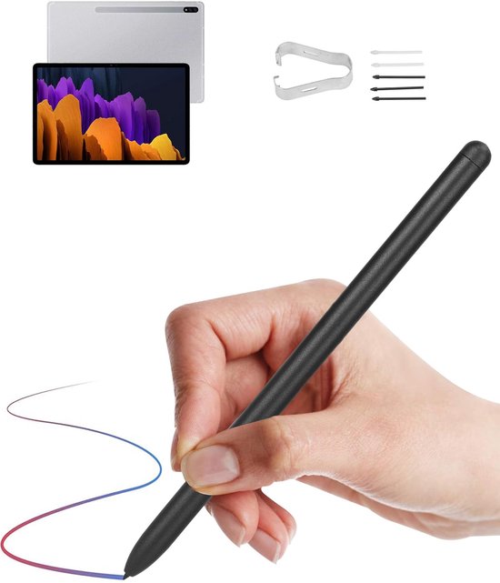 JHUBERS - Bluetooth Stylus Pen - Vervangingspen - Lichtgewicht - 5 Tips - Geschikt voor Tab S7 S8 - Perfect voor Creatieve Taken