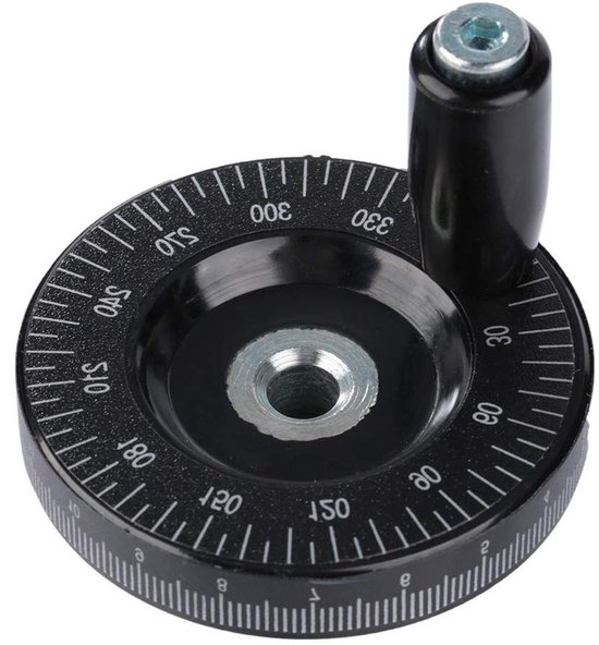 Jhubers Goods - Handwiel voor Machine - Handwiel Accessoires - Weegschaal - Bakeliet - Freeshandwiel - Machine Onderdelen - Geschikt voor Freesmachine en Draaimachine van JHubers Goods