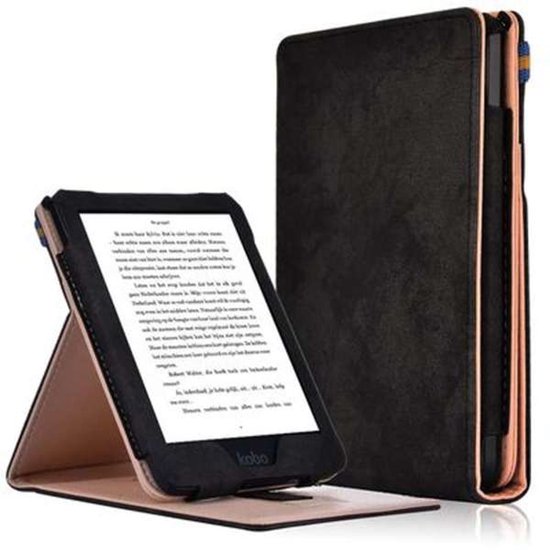 Just in Case hoes geschikt voor Kobo Clara HD - Zwart - Beschermhoes voor E-reader - Slank & Duurzaam - Perfecte Pasvorm van Merkloos