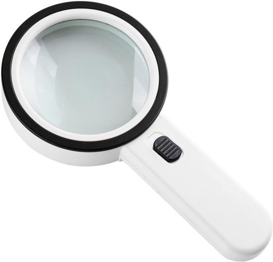 KARZO - Vergrootglas met Dubbele Glazen Lens 30X Optische Vergroting en 13-Licht Verlichting - 125mm Diameter - High Definition Gezichtsveld van KARZO
