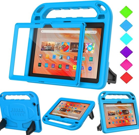 Kinder Tablethoes - Kindvriendelijke Beschermhoes - Tablet Beschermen - Schokabsorberend EVA Materiaal - 10.1 Inch - Blauw
