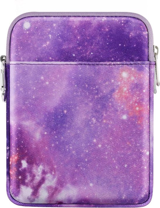 Kindle Sleeve Bag Protective Nylon Cover for 6-7 Inch Devices - Purple Starry Sky Design van Kindle
