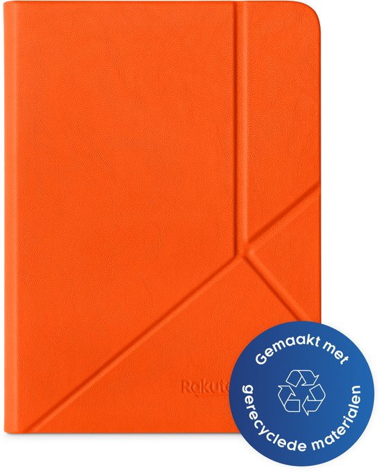 Kobo Clara 2E Hoes voor eReader - SleepCover - Oranje - Ingebouwde standaard - Slaapfunctie van Kobo