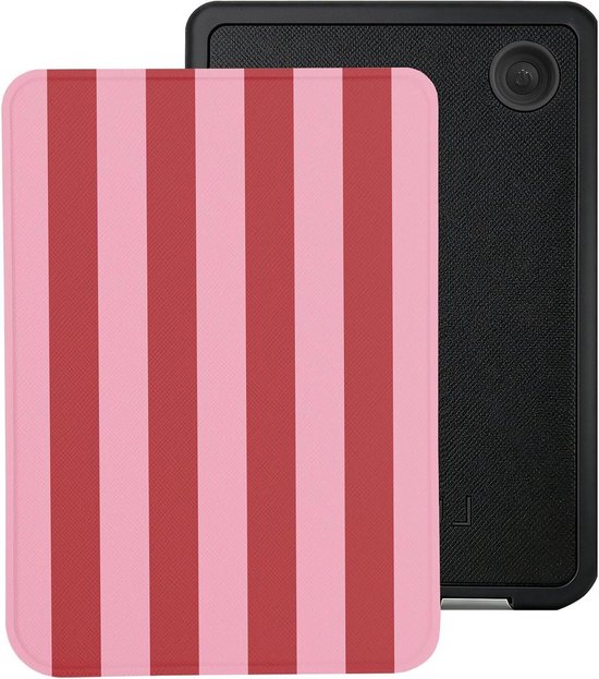 Kobo Clara BW/Clara Colour Case - E-reader Cover - Bescherming E-reader - Vegan Saffiano Leer - 6 Inch - Candy Floss