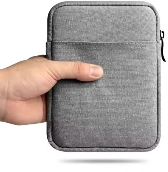 Kobo e-reader beschermtasje – Stevige, zachte en krasbestendige hoes voor optimale bescherming onderweg - Grijs van Merkloos
