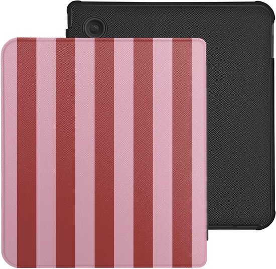 Kobo Libra Colour Hoes - E-reader Cover - Bescherming E-reader - Vegan Saffiano Leer - 7 Inch - Candy Floss