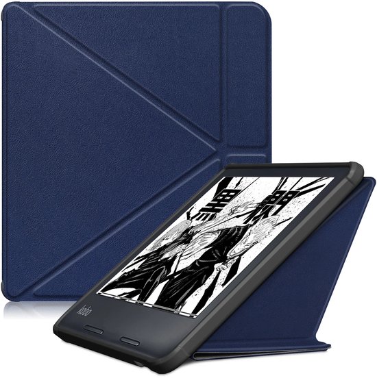 Kobo Libra Colour Hoes voor eReader - Basic SleepCover - Donker Blauw - Slaapfunctie
