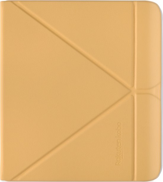 Kobo Libra Colour Hoes voor eReader - SleepCover - Geel - Ingebouwde standaard van Kobo