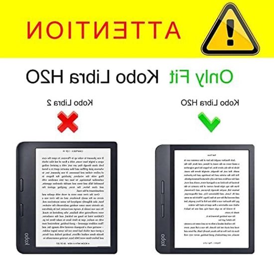 Kobo Libra H2O Hoes - E-reader Cover - Bescherming E-reader - Automatische Slaap/Waakfunctie - Model N873 - Grijs