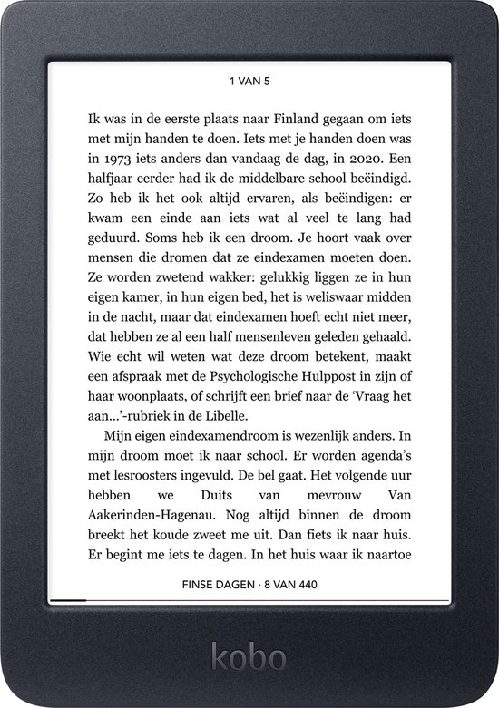 Kobo Nia - E-reader - 6 inch - 8GB - Zwart van Merkloos