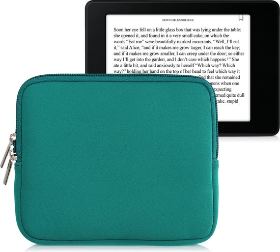 kwmobile beschermhoes voor eReader - neopreen tashoes beschermhoes benzine - 17,5 x 14,7 x 1 cm binnenafmetingen