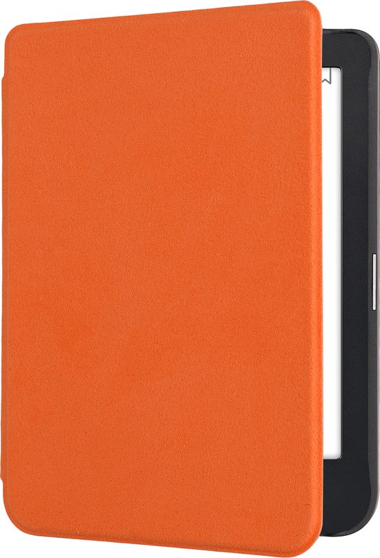 kwmobile case geschikt voor Kobo Clara 2E hoes - E reader cover van microvezel - Hoesje in oranje van Merkloos