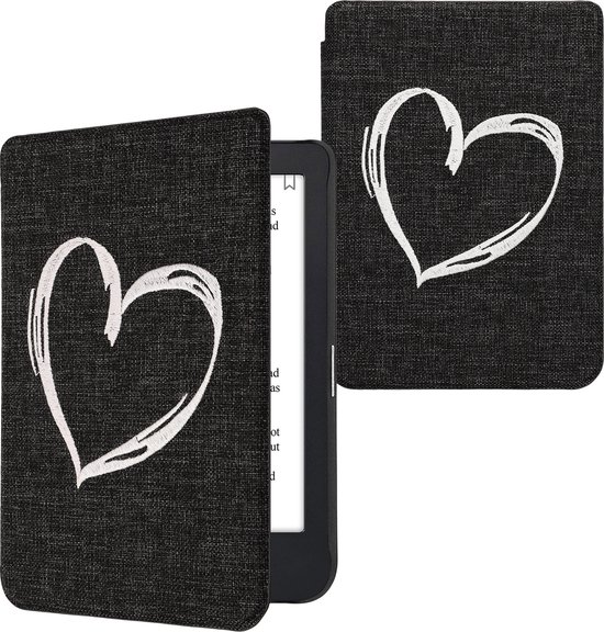 kwmobile Cover geschikt voor Kobo Clara 2E - Vilten ereader hoes - Beschermende e-Reader Case - in grijs van Merkloos