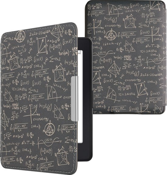 kwmobile e-reader hoesje geschikt voor Amazon Kindle Paperwhite hoes - E reader flip case met magnetische sluiting - Ereader cover - design in groen / geel