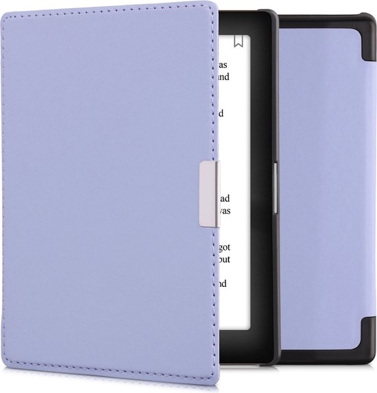 kwmobile e-reader hoesje geschikt voor Kobo Aura Edition 1 hoes - E reader flip case met magnetische sluiting - Ereader cover in lavendel van Merkloos