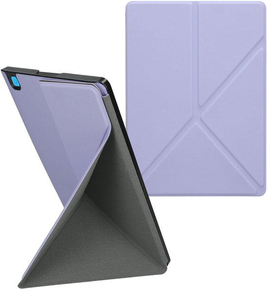kwmobile e-reader hoesje geschikt voor Kobo Aura ONE hoes - Ereader flip case met standaard - E reader cover van kunstleer - In lavendel