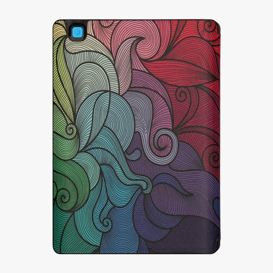 kwmobile e-reader hoesje geschikt voor Kobo Aura ONE hoes - Ereader flip case met standaard - E reader cover van kunstleer - In roze / blauw / groen