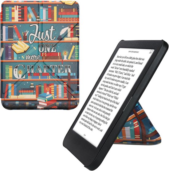 kwmobile e-reader hoesje geschikt voor Kobo Clara BW / Colour hoes - Ereader flip case met standaard - E reader cover van kunstleer - In meerkleurig van Merkloos