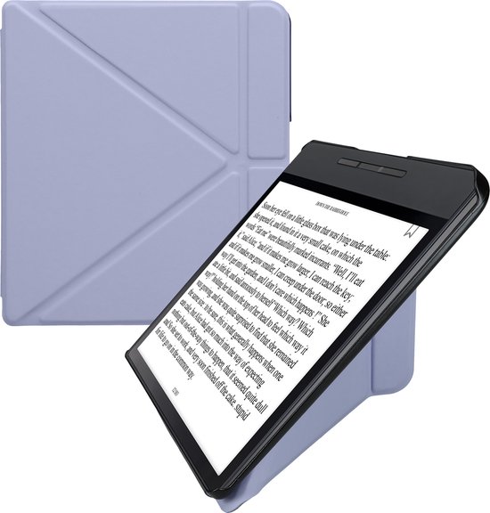 kwmobile e-reader hoesje geschikt voor Kobo Forma hoes - Ereader flip case met standaard - E reader cover van kunstleer - In lavendel van Merkloos