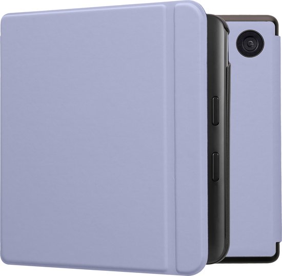 kwmobile e-reader hoesje geschikt voor Kobo Libra Colour hoes - E reader flip case met magnetische sluiting - Ereader cover in lavendel van Merkloos