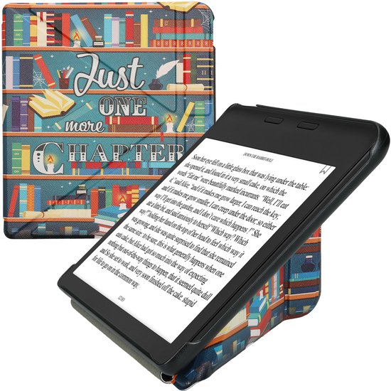 kwmobile e-reader hoesje geschikt voor Kobo Libra Colour hoes - Ereader flip case met standaard - E reader cover van kunstleer - In meerkleurig van Merkloos