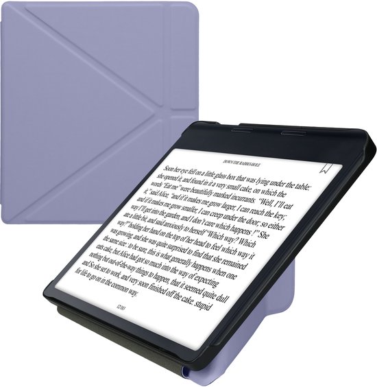 kwmobile e-reader hoesje geschikt voor Kobo Sage hoes - Ereader flip case met standaard - E reader cover van kunstleer - In lavendel