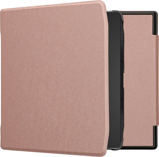 kwmobile e-reader hoesje geschikt voor Pocketbook Era / Era Color hoes - E reader flip case met magnetische sluiting - Ereader cover in roségoud van Merkloos