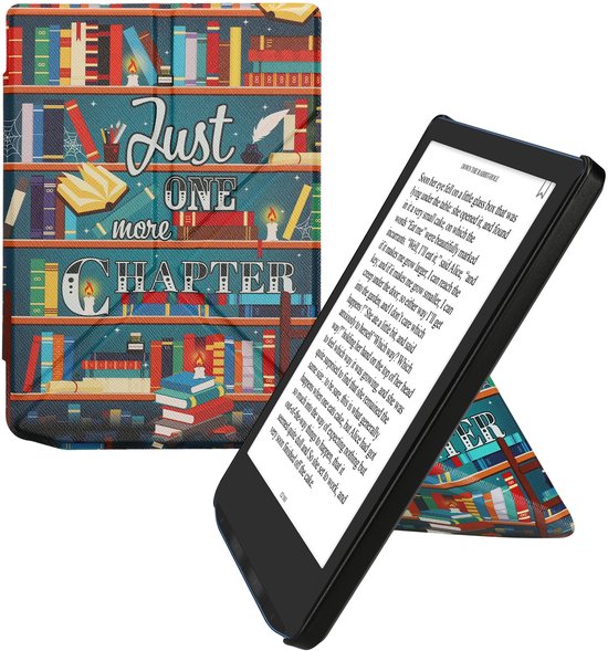 kwmobile e-reader hoesje geschikt voor Pocketbook Verse / Verse Lite / Verse Pro / Color / Vivlio Light/Light HD hoes - Ereader flip case met standaard - E reader cover van kunstleer - In meerkleurig van Merkloos